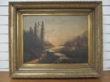 Antique Framed Original Landscape Painting