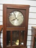 Antique 30 Hr. Oak Case Regulator Clock