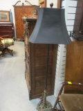 Victorian Cast Metal Double Pull Chain Floor Lamp
