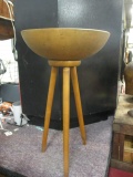 Turned Wood Nut Bowl Stand