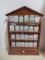 Vintage Lenox Spice Village Canisters with Wood Display Rack