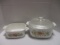 2 Vintage Corning Ware 