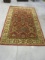 Vintage Red Hand Knotted Tufted Wool Rug - Made in India