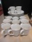 23 Pieces of Pottery Barn Stoneware Plates and Cups - Made in Portugal