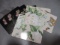 2 Sets of 4 Hardboard Floral Placemats