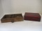 Wood Display Tray and Enameled Wood Box
