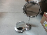 Jerdin Products Chrome Magnifying Mirror and Floxite Co. Lighted Mirror