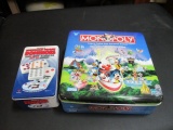 Monopoly Disney Theme Park Edition Game in Tin and Mexican Train