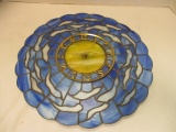 Round Stained Glass Quartz Wall Clock