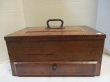 Vintage Handmade Wood Tool/Storage Box