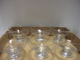 Set of 6 Circleware Crystal Footed Dessert Dishes