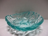 Vintage Blue Glass Bowl