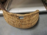 Large Woven Wicker Buttock Basket