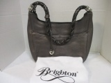 Brighton Leather and Braided Strap Handbag with Bag