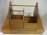 Unique Wood Tool/Art Supplies Storage Caddy
