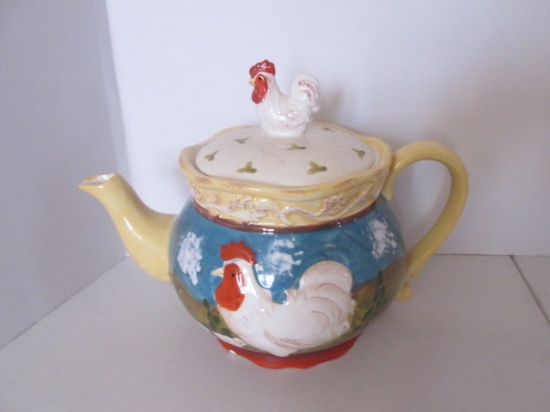 Cottage Rooster by Jay Handpainted Colorful Chicken