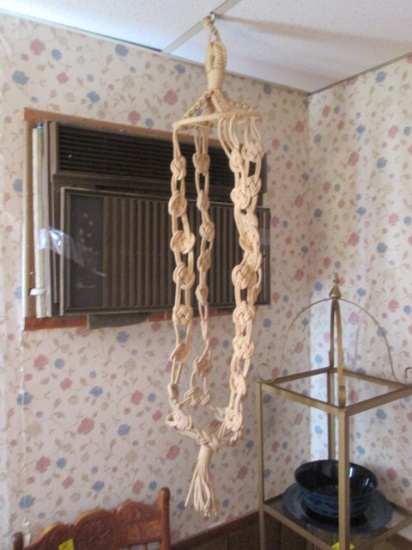 Midcentury Macrame Plant Hanger