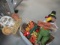 Autumn DÃ©cor, Wecome Sign, Stuffed Turkey, Wreath Cross with Blessings.  See Pics.