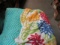2 Flower Motif Twin Bed Spreads