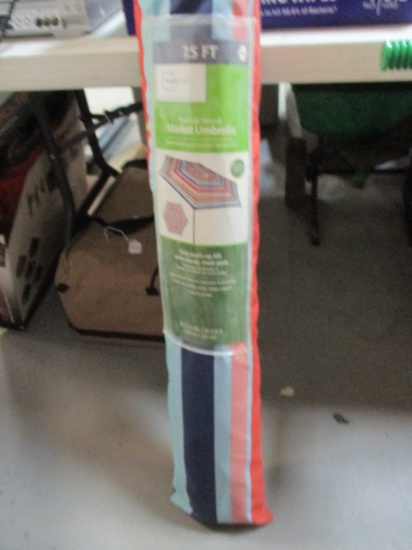 Mainstays 7.5 FT Push Up Round Umbrella with Steel Pole.