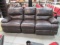Bassett Faux Leather Double Recliner Sofa