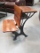 Antique Cast Iron and Wood Folding Seat Student Desk