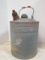 Old Metal 5 Gallon Gas Can