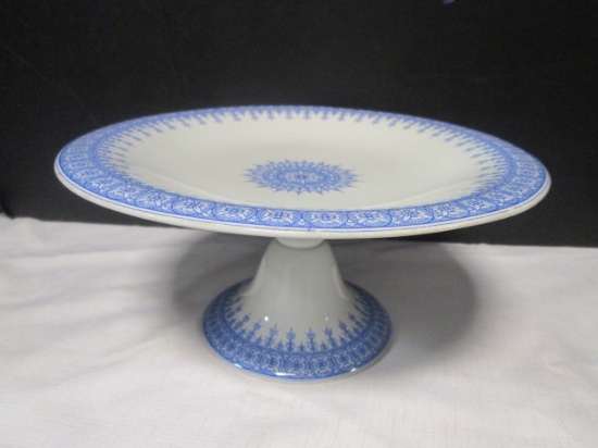 Vintage Blue and White Porcelain Cake/Dessert Stand