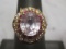 Sterling Silver Ring with CZ and Red Stones