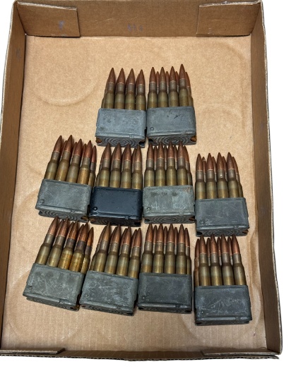 80rds. of .30-06 SPRG. Ammunition in 10 Enbloc Clips