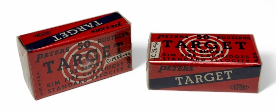 NOS Rare Vintage 100rds. of Peters Rustless Target .22 SHORT Ammunition