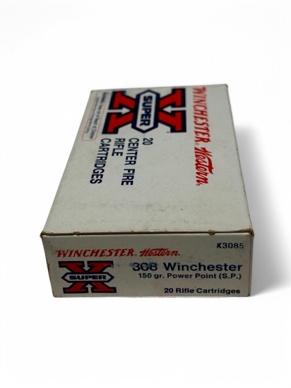 NIB 20rds. of .308 WIN. 150gr. Power-Point (SP) Winchester Western Ammunition