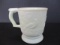 Imperial Custard Satin Vaseline/Uranium Glass Mug 4