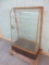 Antique Curved Glass Display Case 25 1/2