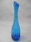 Cobalt Blue Hand Blown Vase Blenko? 11 1/2