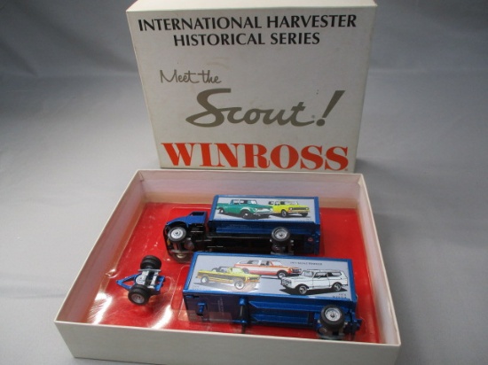 Vintage Winross "Meet The Scout" Diecast Truck Set International Harvester Series