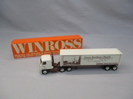 Winross "Grace Brethren Church" Diecast Tractor Trailer 1:64 Scale