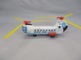 Vintage Tin Toy Helicopter Boeing Vertol 107 PanAm - Made in Japan