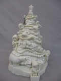 2004 Dept 56 Danbury Mint Snowbabies Christmas Lighted Tree 8