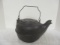 Antique Cast Iron Tea Kettle with Lid