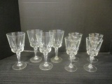 8 Cristal D'Arques-Durand Chantelle Crystal Stem Glasses