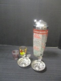 Bar Lot - Glass Cocktail Shaker, 2 French Wine Tasters, and 2 Shot Glasses