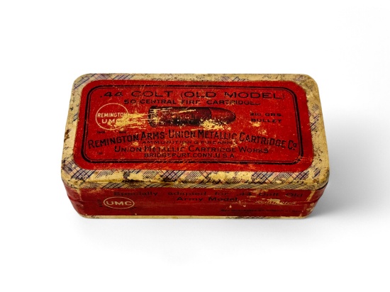 Rare Complete & Sealed 50rd. Remington-UMC Box of Antique .44 COLT (Old ...