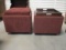 Pair of La-Z-Boy Reversible Tray Top Storage Ottomans
