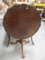 Craftique Mahogany Flip Top Birdcage Butler Table