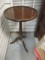 Round Mahogany Accent Table