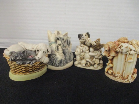 Four Harmony Kingdom Box Figurines