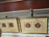Hand Colored Etching Lithographs from Private Collection