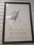 Framed 1980 Andrew Wyeth Museum Event Poster Print