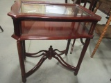 Mahogany Finish Display Table